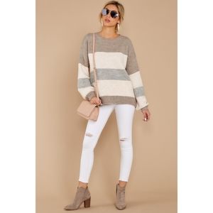 Red Dress Boutique Striped Sweater NWT